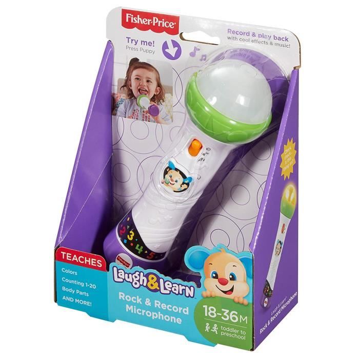 Jouet Musical Mattel FISHER MICROFONO BABY ROCK Microphone