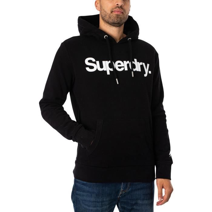 Sweat A Capuche Classique Avec Logo Core Superdry Homme Noir Noir Cdiscount Pret a Porter
