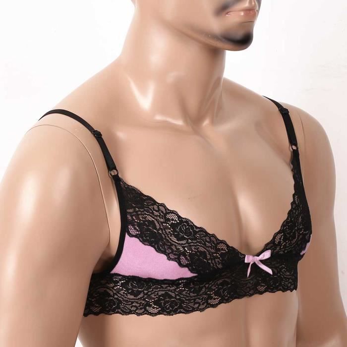 Sous vetement dentelle sale homme