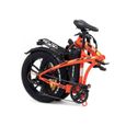 Vélo Électrique Youin Dubai Pliable - 7 vitesses SHIMANO – 250W – Roue 20'' – Batterie Amovible 36V/10Ah – Autonomie 45Km – Orange-2