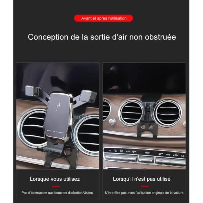NXYX-Support pour téléphone de voiture pour Mercedes W213 Classe e Coupe  CLS w257 2017 2018 2019 2020 2021 2022 Accessoires Fo[540] - Cdiscount Auto
