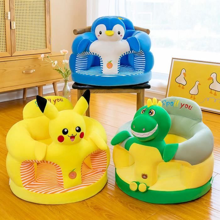 Fauteuil Enfant En Peluche Forme Panda - Canapé Doux Velours Et Coton, Dimensions ~55 Cm, Pour Chambre Bébé
