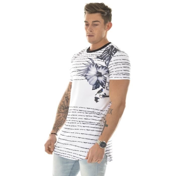 T shirt John H oversize Noir Cdiscount Pret a Porter