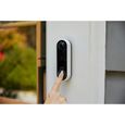 Arlo Vidéo Doorbell sans fil - Sonnette connectée Wifi sans fil - Blanc - 1080p - Audio bidirectionnel - sirène intégrée-3