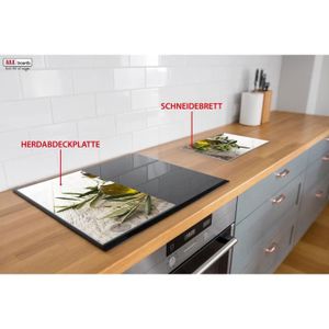 Planche à Découper En Verre Noir 30x20cm - Précise, Hygiénique Et Facile à Nettoyer
