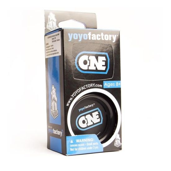 YoyoFactory BULLSEYE Yo-Yo - NOIR (DNA Trucs, Yoyo en métal, Ficelle, Roulement à Billes et Instructions Incluses
