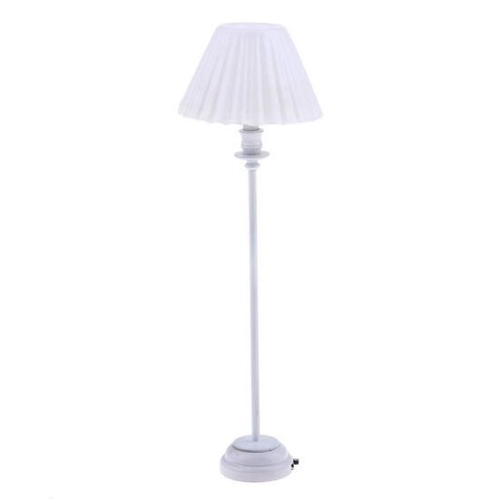 KESOTO 1/12 Miniature Lampadaire Jouet de Simulation Cadeau pour lanniversaire des Enfants ou Cadeaux de Noël Blanc 