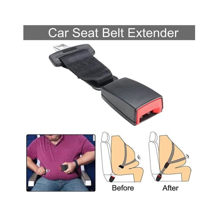 2 pièces boucle de ceinture de sécurité rallonge de ceinture de