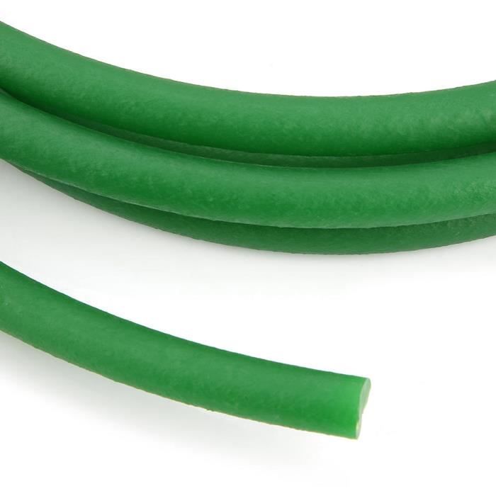 Courroie ronde en polyuréthane PU à surface rugueuse verte pour transmission  d'entraînement (5 mm * 10 m) 