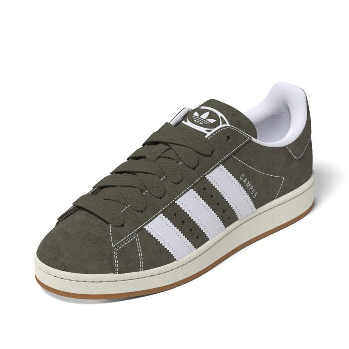 adidas gazelle silver green womens Adidas Campus 00s Med Dark Khaki Off White Gum JQ8355