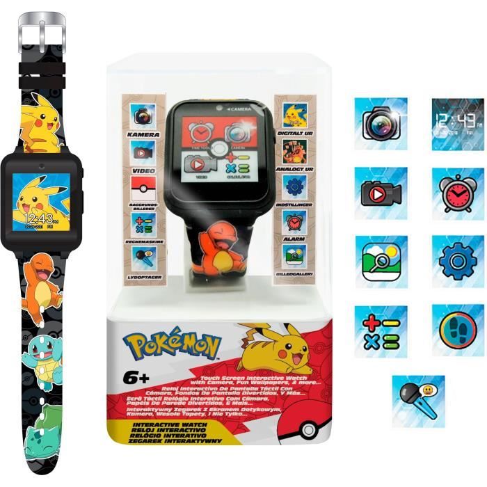 Kids Licensing Numérique Pokémon, Pikachu, Batterie Durable, Fonctions