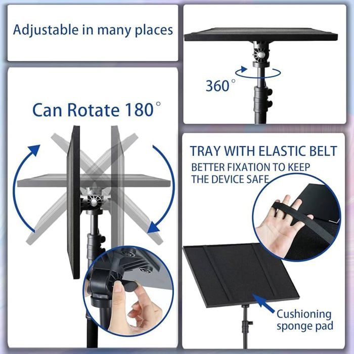 Plateau Pour Vidéoprojecteur Support Trépied Stable Avec Vis De Conversion 1/4 Pouce