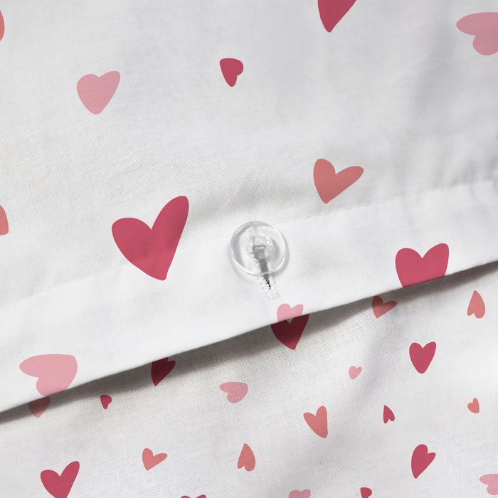 MATT & ROSE JINO Parure De Lit Enfant 100% Coton Oeko-TEX - Housse De Couette 140x200cm + Taie D'Oreiller 63x63cm - Imprimé Savane Garçon Réversible Blanc