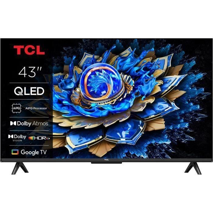 TCL 43T69C - TV QLED 43 (109 cm) - 4K UHD 3840x2160 - HDR10+ - Android TV - 3xHD