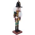 modèle de figurine Casse-Noisette Soldat Poupée Marionnette En Bois Artisanat De Noël Armoire À Vin Décoration Ornement (1401D)-0