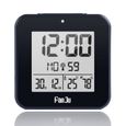 DCF réveil numérique thermomètre hygromètre horloges de table de bureau 2 alarmes quotidiennes fonction rétro-éclairage automatique-0