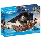 PLAYMOBIL 71530 Bateau pirates, 137 pièces dont 3 personnages et 4 animaux, Les Pirates, Jeu de rôle créatif, Dès 4 ans