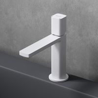Sogood robinet mitigeur blanc pour lavabo ou vasque de salle de bain 19,6 cm design minimaliste