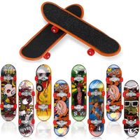 Mini Skate Doigt -Lot de 10 Mini Skateboard Professionnels Mini Planche à Roulettes pour Enfants ou comme Décoration de Skateboard
