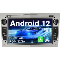 AWESAFE Autoradio Android 12 pour Opel Corsa Vivaro Antara Vectra Sigum Combo Zafira Astra Meriva,7‘’ HD Carplay Android Auto WiFi