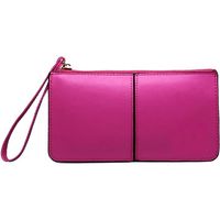 DAMILY® Portefeuille cuir PU porte-monnaie mignon bonbons couleurs femme pochette sac à main (Rose)