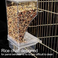 KEENSO Mangeoire à oiseaux anti-éclaboussures Mangeoire Automatique pour Oiseaux, Accessoires de Cage à Oiseaux animalerie kit