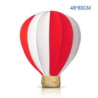 coloré montgolfière Décoration Mariage Shop Mall A um Décoration à Suspendre Décoration de fête d'anniversaire, Red, 48 * 60cm