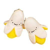 Jouet en peluche banane mignon, 2 pièces, Mini pendentifs en peluche, cadeau pour enfants amis