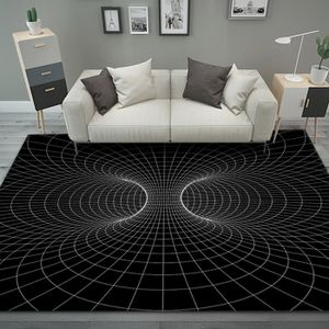 TAPIS tapis enfant tapis de chambre tapis couloir tapis cuisine Tapis d'illusion de Vortex 3D,moquette de sol pour - 60x90cm 24x35inch -H
