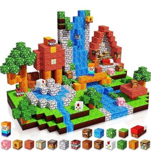 200 Pièces Blocs De Construction Magnétiques - Thème Hiver Et Glace, Cubes 2,5 Cm, Pour Enfants 4-10 Ans - 2