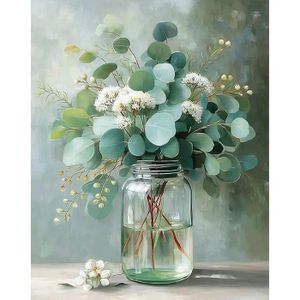 Peinture Numero Adulte Vase, DIY Peinture Numero Fleur Activité Peinture Numero Adulte Vase, DIY Peinture Numero Fleur Activité