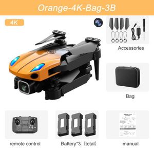 DRONE Sac 4K orange 3B-Mini Drone professionnel KY907 Pr