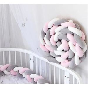 Oreillers Boule Noués Coussin Latéral Noué Serpent de Lit Tressé À La Main 3 Brins Tresses Torsadées,Bed Bumpers 3,1M AAADRESSES Tour de Lit Tresse Lit Lit Pare- Chocs 