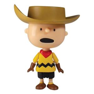 FIGURINE - PERSONNAGE Figurines - Figurine Peanuts® Super7 ReAction, Charlie Brown avec chapeau de cowboy -