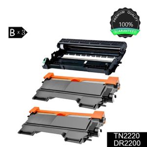 Toner Noir 2600p - TN-2220 pour imprimante Laser Brother