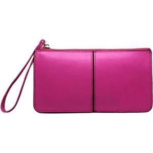 PORTEFEUILLE DAMILY® Portefeuille cuir PU porte-monnaie mignon bonbons couleurs femme pochette sac à main (Rose)