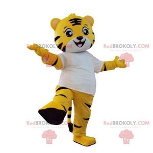 DÉGUISEMENT - PANOPLIE Déguisement de tigre jaune, blanc et noir, costume
