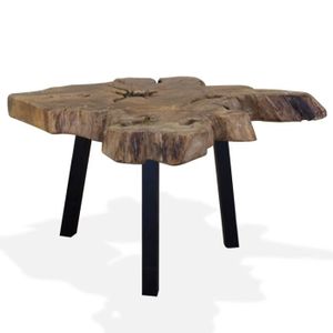 TABLE BASSE Omabeta Tables - Table basse Teck authentique 80 x 70 x 38 cm - Meubles haut de gamme - M10237