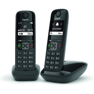Téléphone fixe Gigaset AS690 Duo - Téléphone fixe sans fil - 2 co