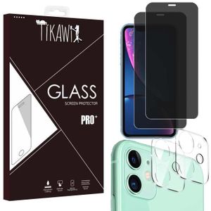 Protecteur D'écran Confidentialité Anti-espion Pour IPhone - Verre Trempé Transparent