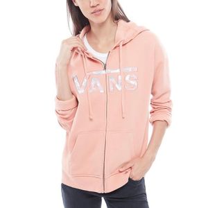 sweat à capuche vans rose