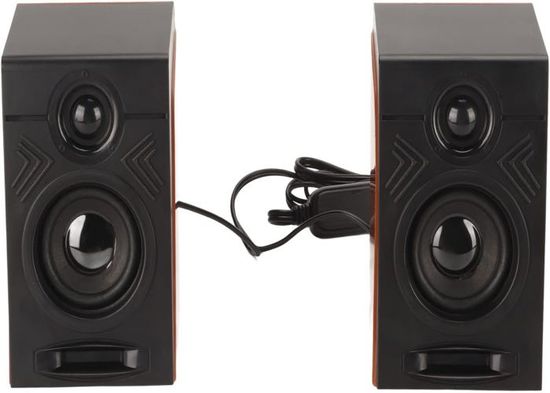 Enceintes PC Vivanco TL-M2102, 2.1 Avec Subwoofer, Blanc, USB, Jack, Neuves