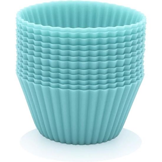 Lot De 24 Moules à Muffins En Silicone - Diamètre 7 Cm, Antiadhésifs, Sans BPA, Réutilisables Pour Four Et Congélateur