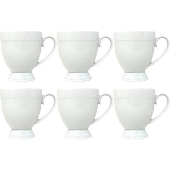 Soldes - Tasse à café porcelaine (lot de 6) - Interior's