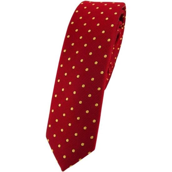 Cravate étroite TigerTie 5.5 Cm Cravate étroite TigerTie En Soie à Carreaux - Noir/rouge/gris/argent, Longueur 150 Cm, Largeur 5.5 Cm Cravate En Soie Tiger Tie