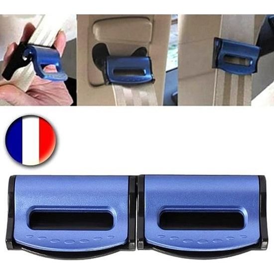 Arrêt De Boucle Pour Ceinture De Sécurité - Clip Universel Voiture, 2 Pièces Noir