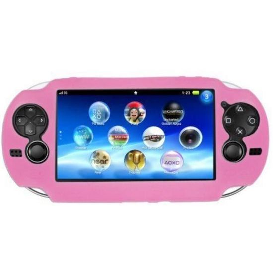 Pack Coque Métal + étui + Casque Pour PS Vita 1000 - Big Ben Bleu