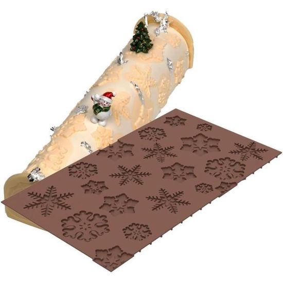 Moules Silicones Trois Pièces Collection De Noël Arbre De Noël Flocon De Neige Cerf Père Noël En Forme De Gâteau Décoration Moule En Silicone Argile