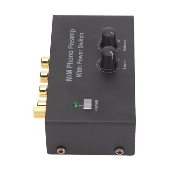 Préampli Phono PP500 – Double Gain – Stéréo – Platine Vinyle – Neuf