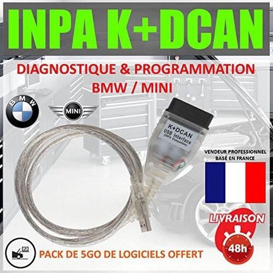 Mister Diagnostic® Cable Interface de diagnostique pour BMW MINI - INPA